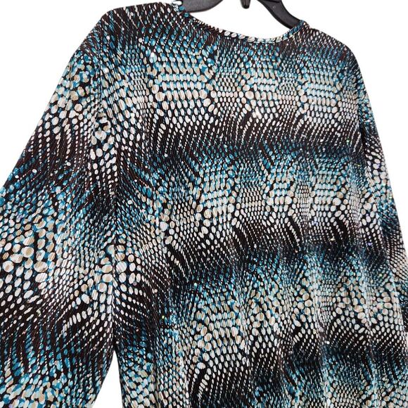 Maggie Barnes Tunic top Size 2X With Sequins Vneck - Picture 5 of 13